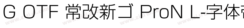 G OTF 常改新ゴ ProN L字体转换